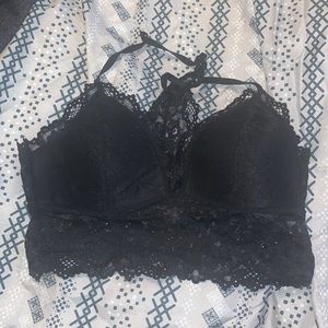 Black lace bralette